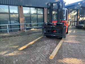 1991 O & K V60 - Forkpositioner + Sideshift