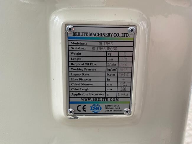 2026 Beilite BLTB53 Sloophamer CW05 180kg (2,5-4,0t) ADV1059 | Aanbouwdelen | Sloophamer