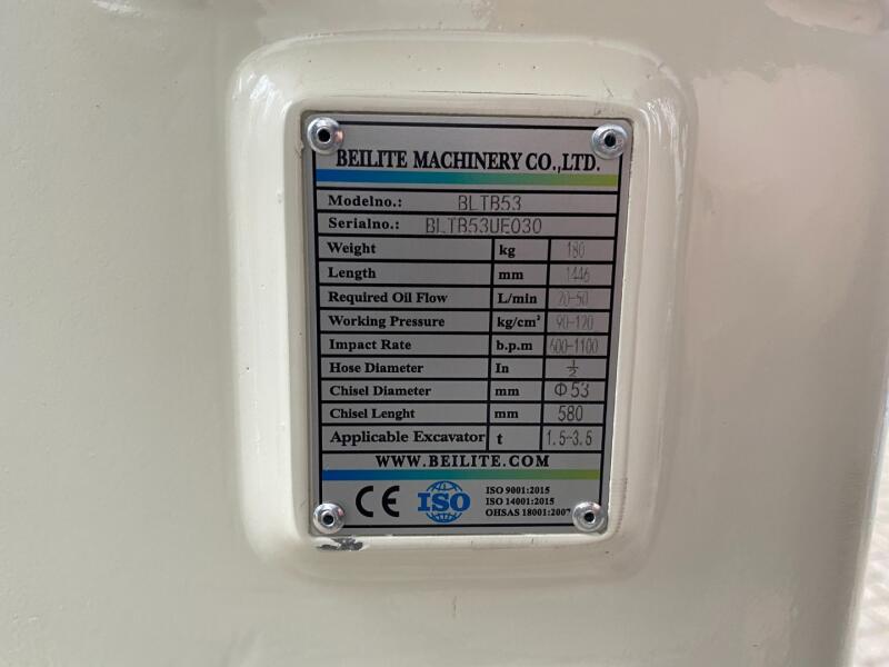 2026 Beilite BLTB53 Sloophamer CW05 180kg (2,5-4,0t) ADV1059 | Aanbouwdelen | Sloophamer