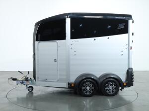 2025 Ifor Williams HBX506 2 paards trailer - Voorlosser RH (zwart)