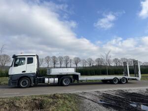 2018 Mercedes Benz Actros 1836 + Veldhuizen P48-2 Semi Dieplader (22-ton)