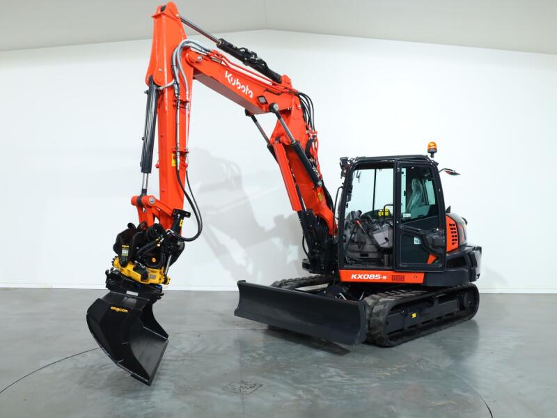 2026 Kubota KX085-5 2PC + Engcon EC209 S45 ADV1314 | Graafmachine | Minigraver