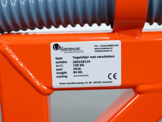 2026 Hamevac Tegelvlijer / Verlegwagen incl VTH150 VK10872 | Vacuum techniek | Vacuum Til Hulp