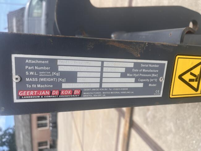 2018 VM Palletbord Weidemann / Manitou DV1588 | Aanbouwdelen | Palletbord